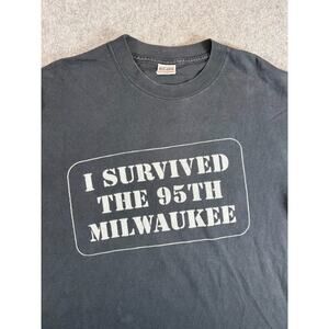 VTG 90s Harley Davidson Milwaukee 95th Anniversary Shirt Mens L Suburban Motors